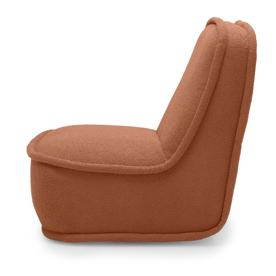 Fotel obrotowy 88x70x90 cm ROTARI bouclé miedziany