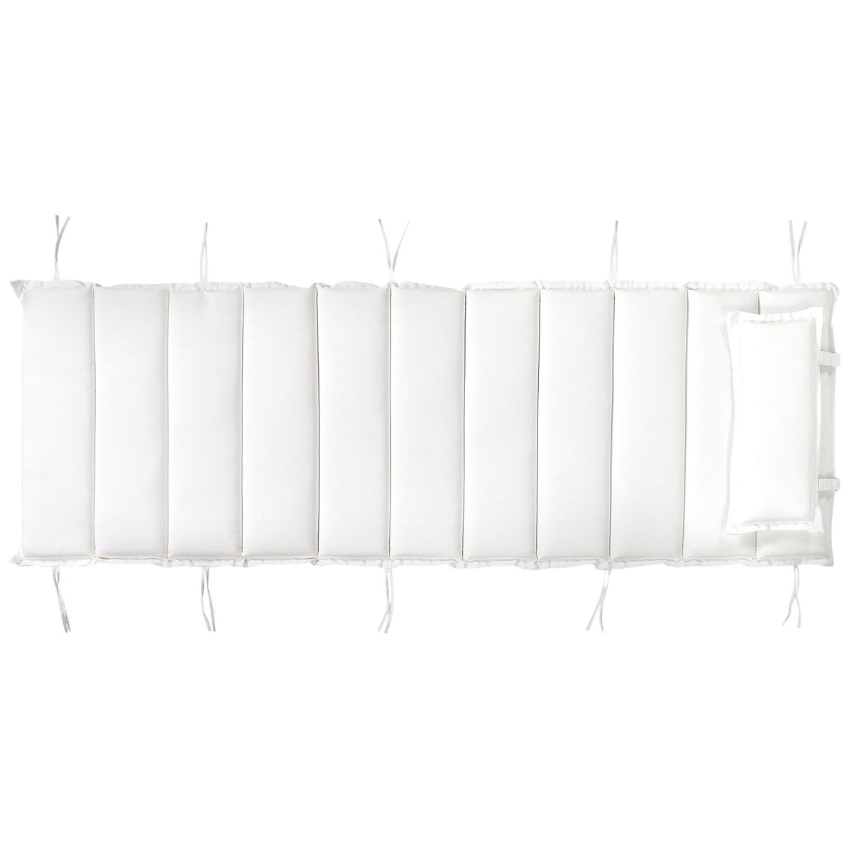 Poduszka na leżak ogrodowy biała BRESCIA