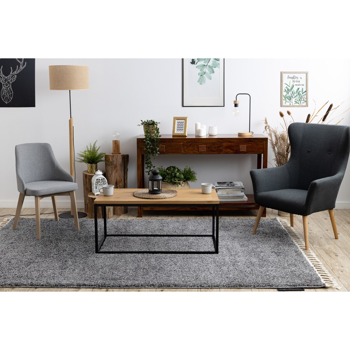 Dywan BERBER 9000 jasny szary Frędzle 80x150 cm