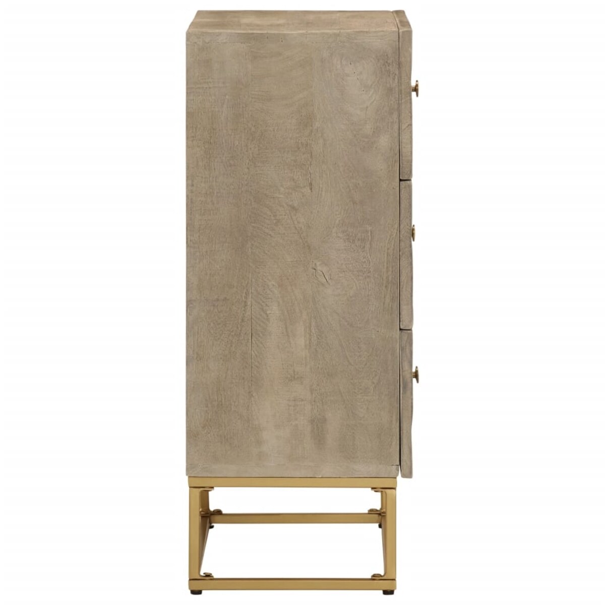 vidaXL Komoda, 55x30x76 cm, lite drewno mango i żelazo