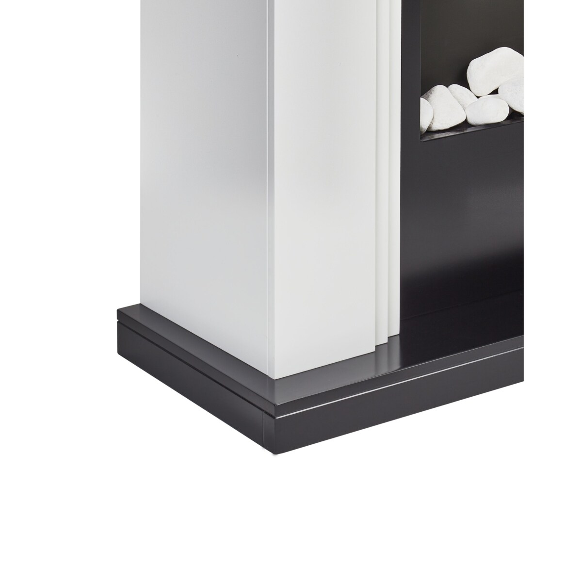 Kominek elektryczny z funkcją grzania NYIRI Biały