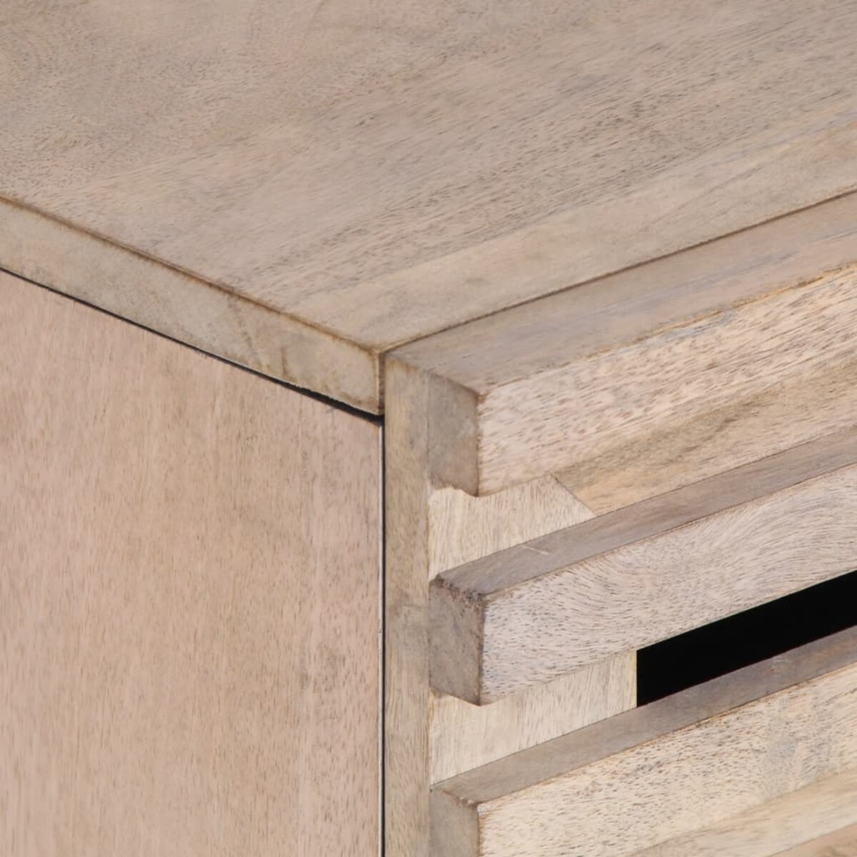 vidaXL Szafka nocna, biała, 50x34x60 cm, lite drewno mango