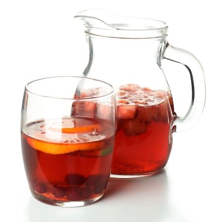 Dzbanek Szklany do Wody Soku Lemoniady Napojów z Uchwytem 300 ml Poręczny