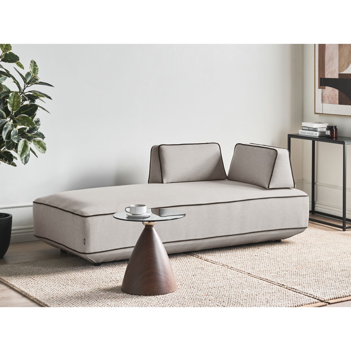 Szezlong SEILLANS Jasnoszary