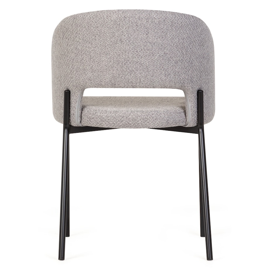 Krzesło tapicerowane szare Cort