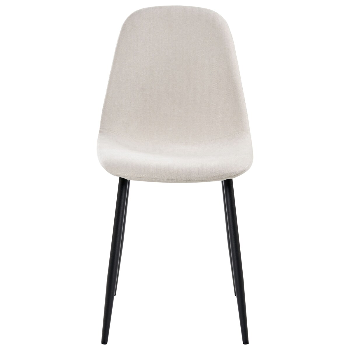 Zestaw 4 krzeseł do jadalni CRANDALL Jasnobeżowy