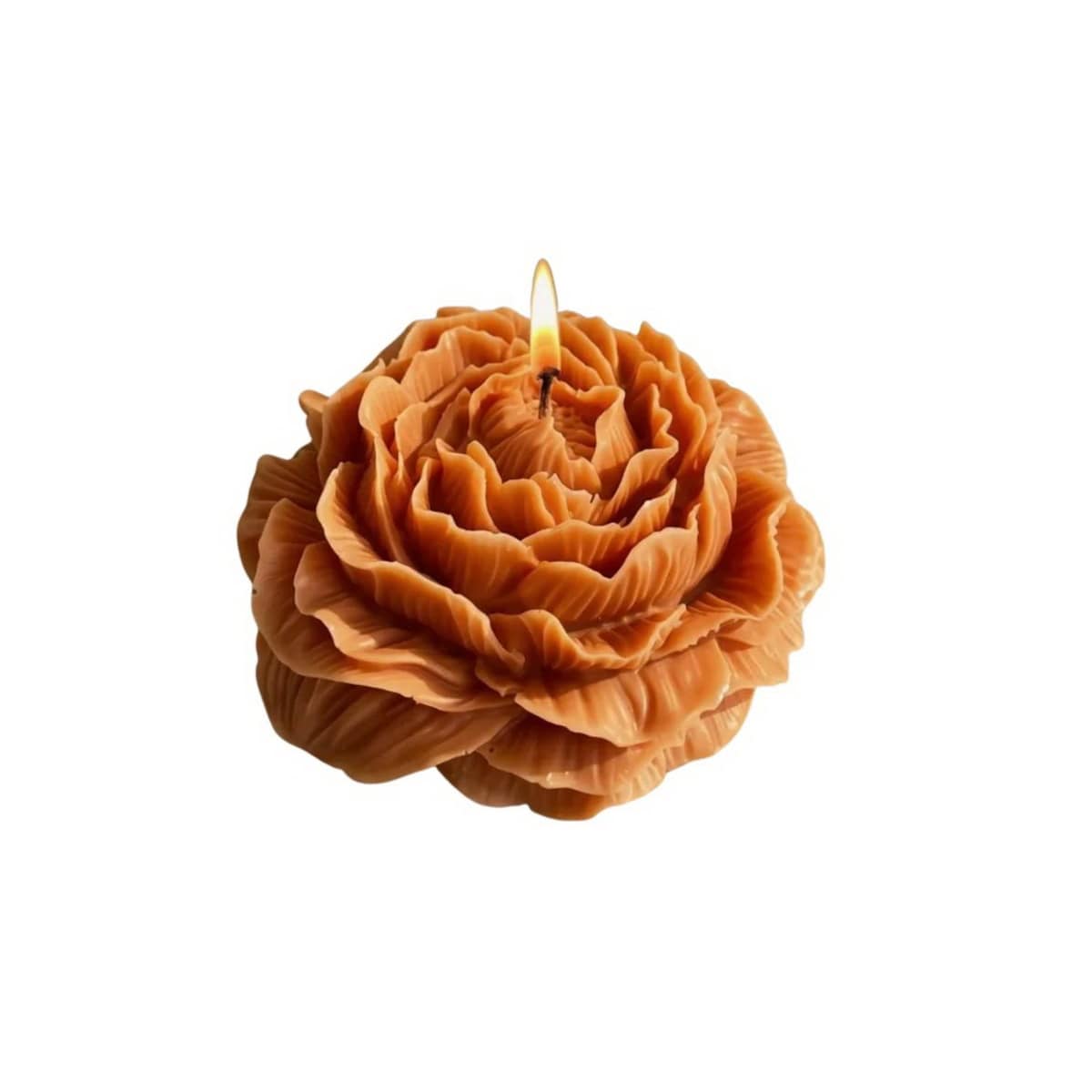 Świeca sojowa ekologiczna dekoracyjna piwonia peonia "Terracotta" 80x35mm