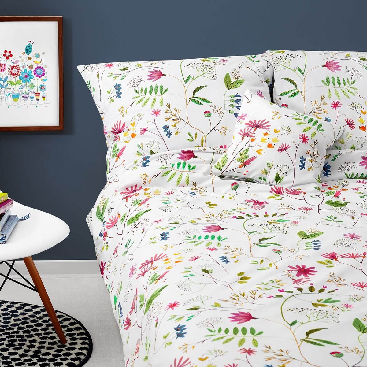 Pościel Kwiatki 220/200 + 2 x 70/80 cm