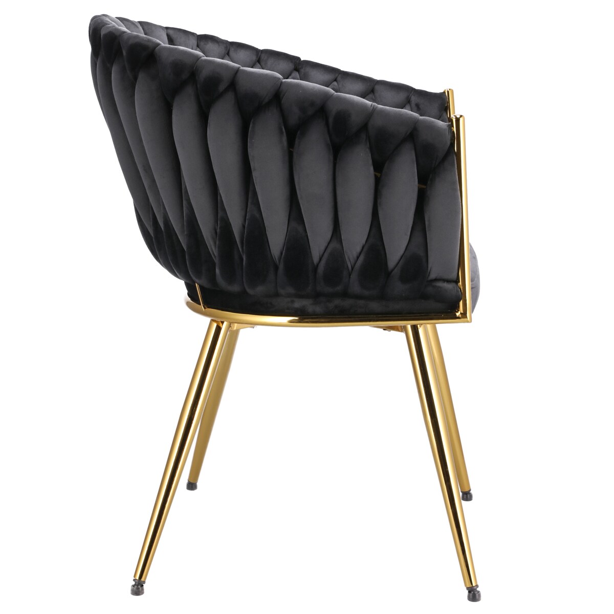 Krzesło MOLTO czarne nogi złote