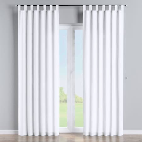 Zasłona na szelkach 1 szt. 130x260 śnieżnobiały