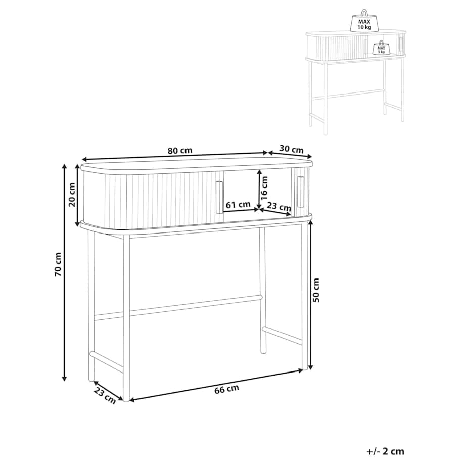 Konsola jasne drewno BRADLEY