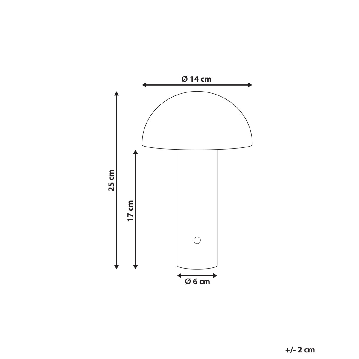 Bezprzewodowa lampa stołowa LED BOJO Ze ściemniaczem Metal Ciemnozielony