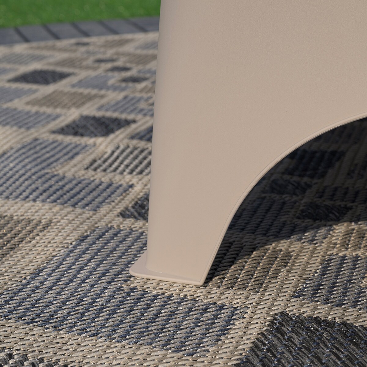 Zestaw 2 szt fotele ogrodowe wypoczynkowe Dumbo na taras, balkon beżowy