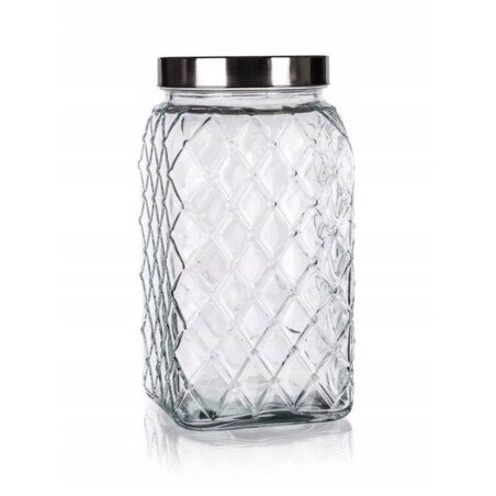 SŁOIK POJEMNIK SZKLANY 4,3 L na Żywność do kuchni duży dekoracyjny ciastka