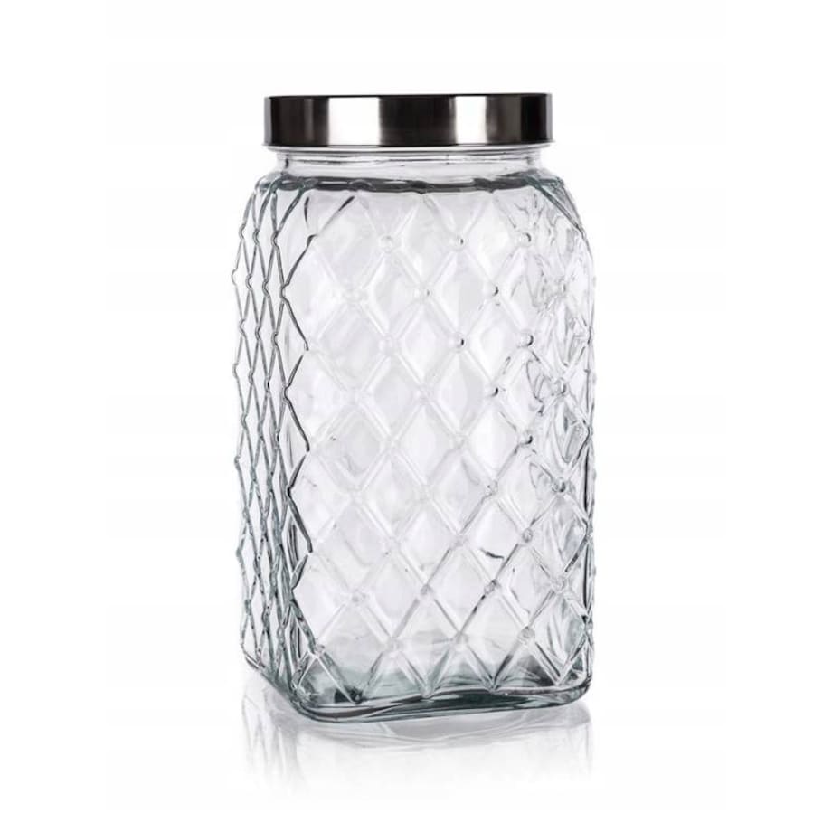 SŁOIK POJEMNIK SZKLANY 4,3 L na Żywność do kuchni duży dekoracyjny ciastka