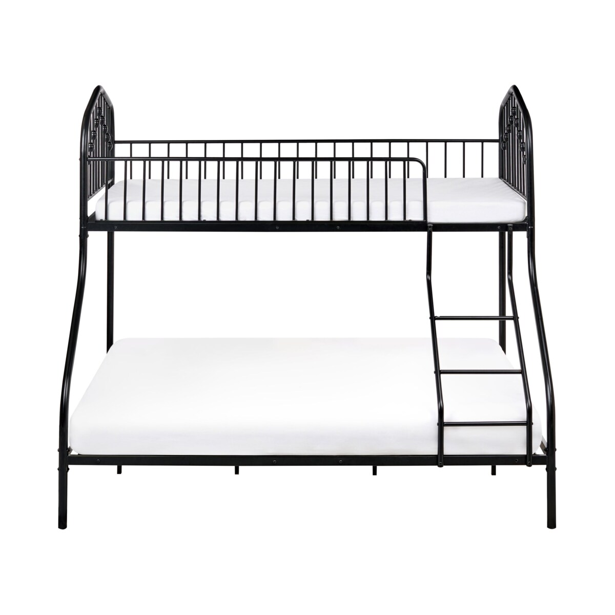 Łóżko piętrowe Metal CHAMONIX 90/140 x 200 cm Czarny