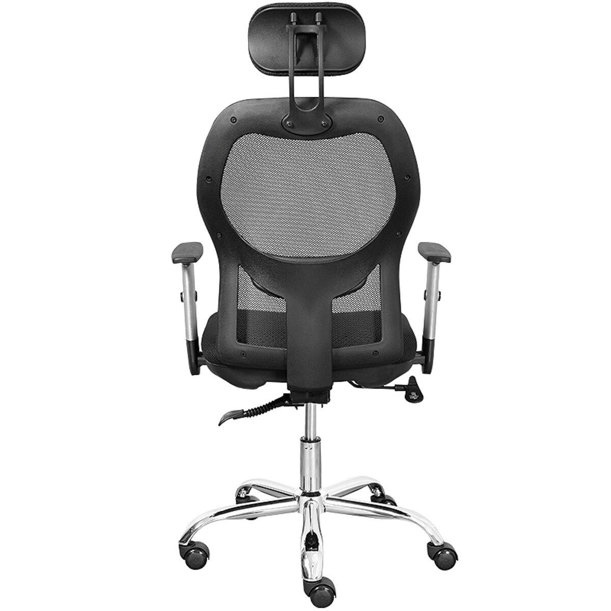 Krzesło biurowe fotel obrotowy regulowany chrom K40 do biurka