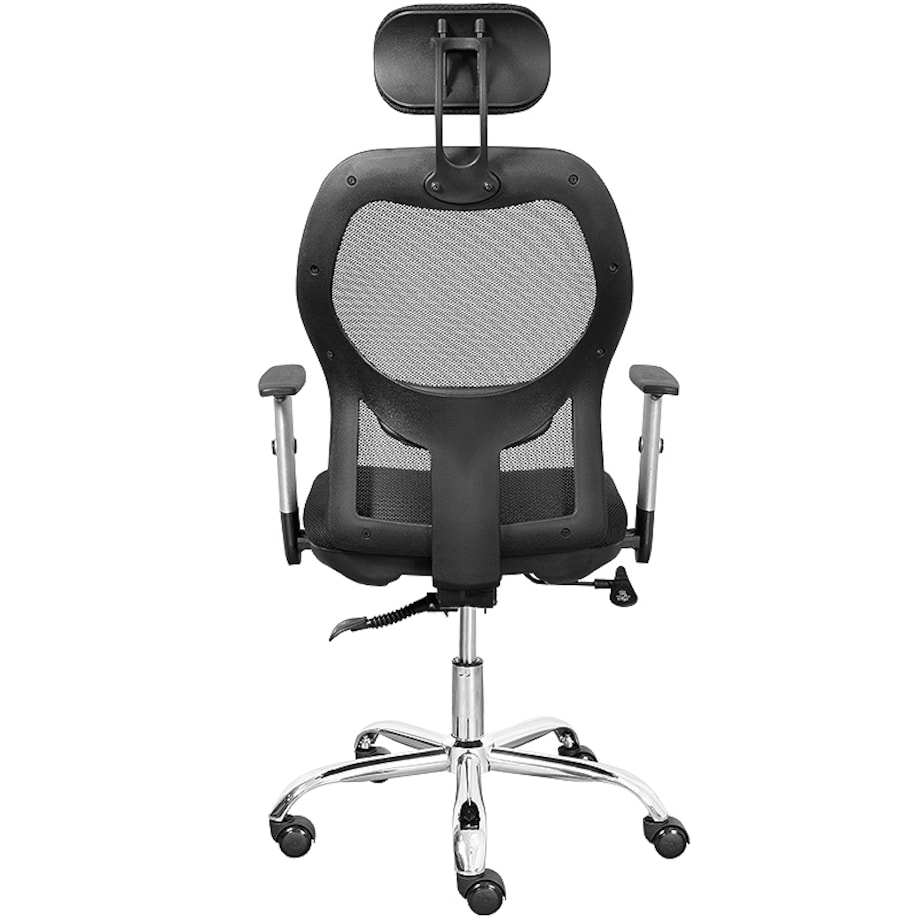 Krzesło biurowe fotel obrotowy regulowany chrom K40 do biurka
