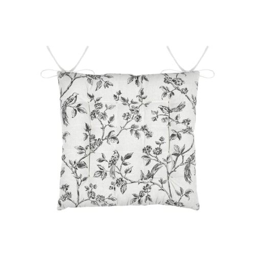 Poduszka na krzesło z efektem lnu, CLARINE, 38 x 38 cm