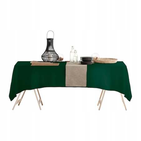 Obrus Plamoodporny 140 x 260 Viva Butelkowa Zieleń