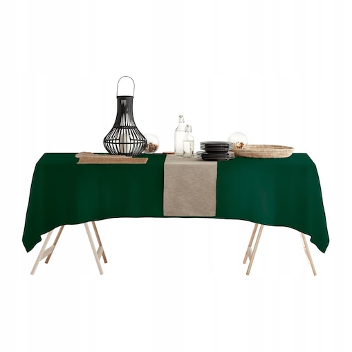 Obrus Plamoodporny 140 x 260 Viva Butelkowa Zieleń