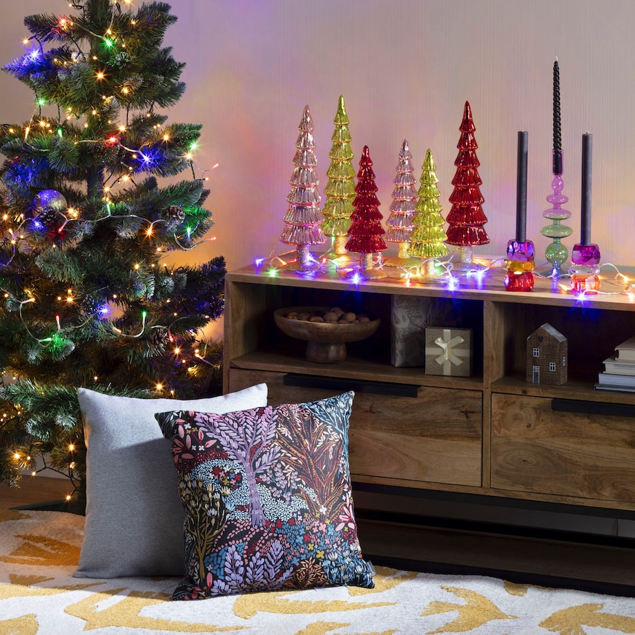 Dekoracja Pink Christmas Tree 28cm boże narodzenie, święta, świąteczne, różowy, 9 x 28 cm