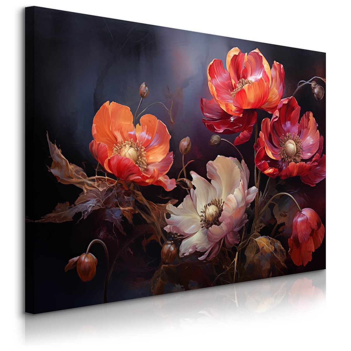 Obraz Do Sypialni Salonu Maki Polne Kwiaty Natura Rośliny Abstrakcja 120x80cm