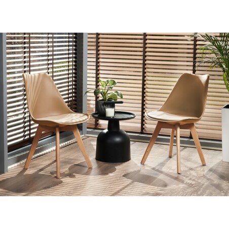 Krzesło skandynawskie OSLO do kuchni jadalni beżowe