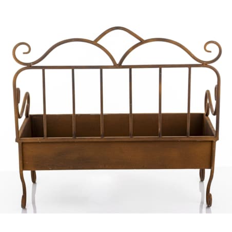 Kwietnik metalowy ozdobna ławeczka 44x48x25 cm PANCHINA