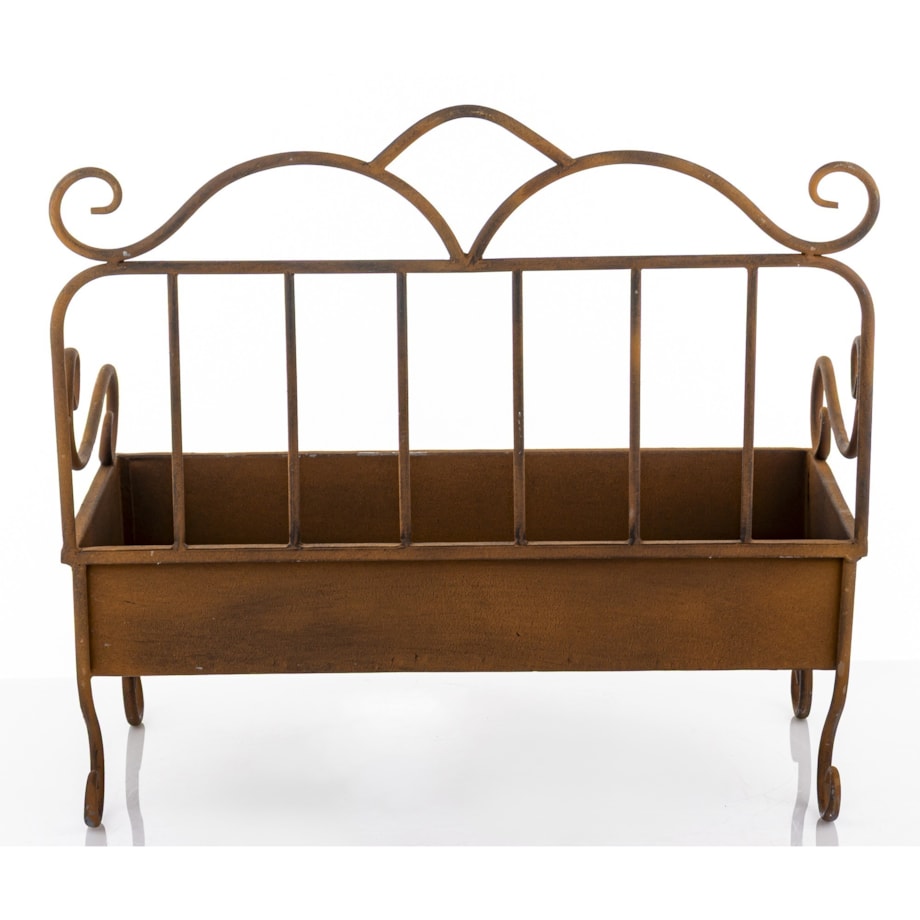 Kwietnik metalowy ozdobna ławeczka 44x48x25 cm PANCHINA