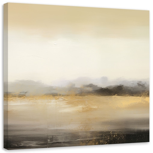 Abstrakcyjny Nowoczesny Obraz do salonu sypialni biura Tekstura Loft Złoty Beżowy 60x60