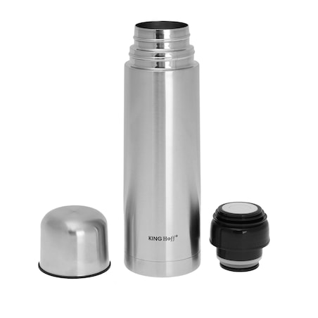 Termos stalowy z pokrowcem 0.5L na kawę herbatę napoje KINGHOFF