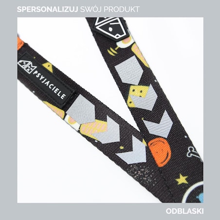 Smycz miejska dla psa lub kota "Oopsy Daisy" - Szerokość taśmy: 25mm, Rozmiar: S oraz Rodzaj: Duży karabinek