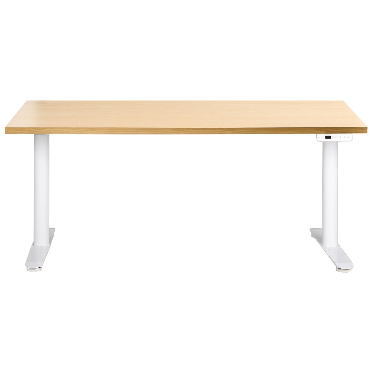 Biurko regulowane elektrycznie DESTINAS Jasny brąz/ biały 160 cm 72 cm