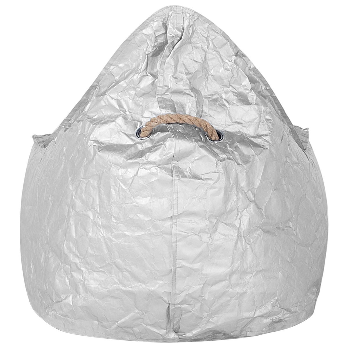 Fotel worek 200 L DROP 63 cm 75 cm Srebrny