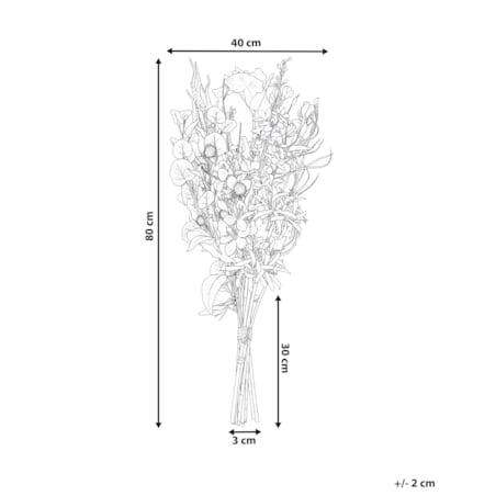 Bukiet sztucznych kwiatów ARGALO 80 cm Kolorowy