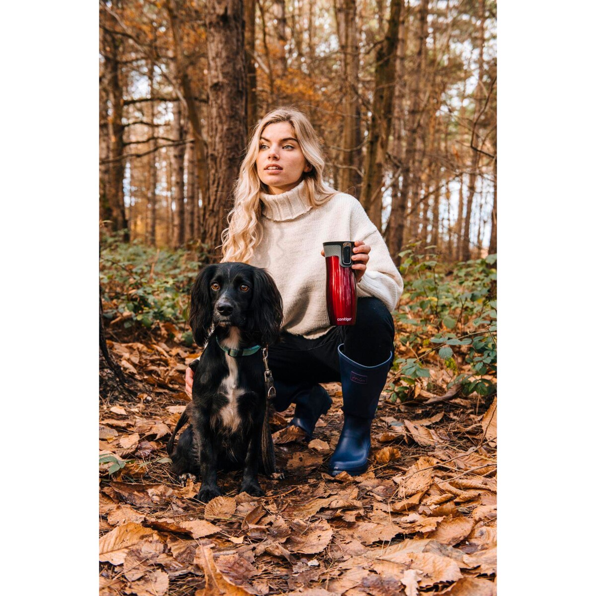 Kubek termiczny Contigo West Loop 2.0 470ml - czerwony