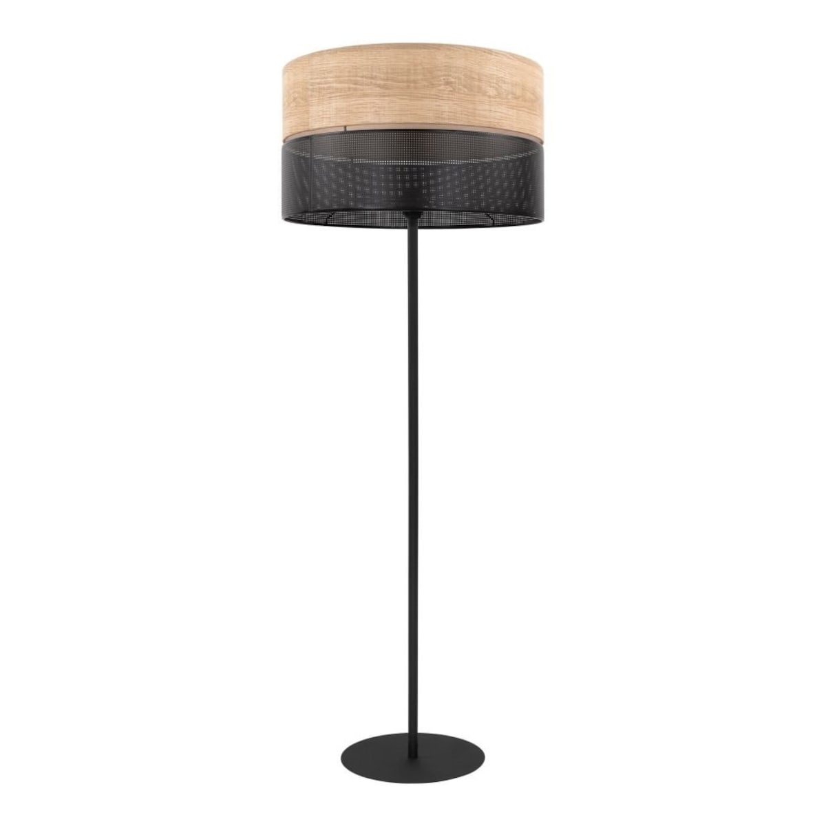 Lampa podłogowa TK Lighting NICOL 55123 beżowo-czarna E27 159 cm nowoczesna do salonu i sypialni