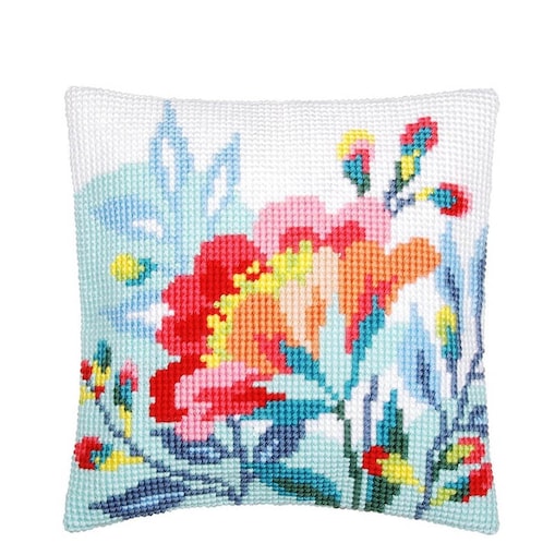 Haft krzyżykowy - Poduszka Liliowiec
