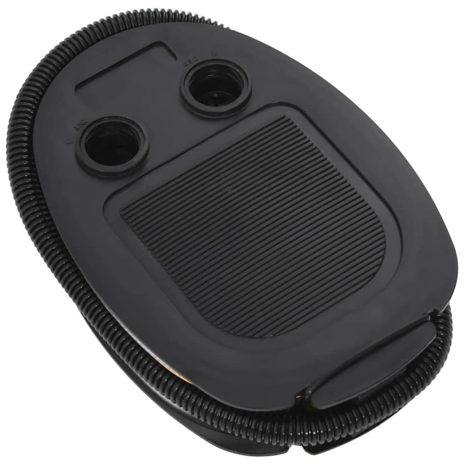 vidaXL Pompka nożna, 26x18 cm, PP i PE, szaro-żółta