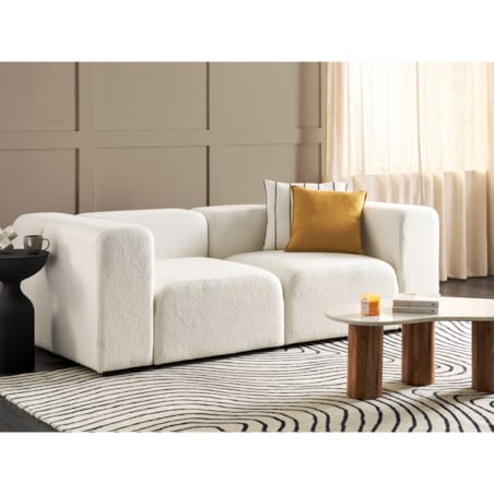 Sofa modułowa 2-osobowa boucle biała FALSTERBO