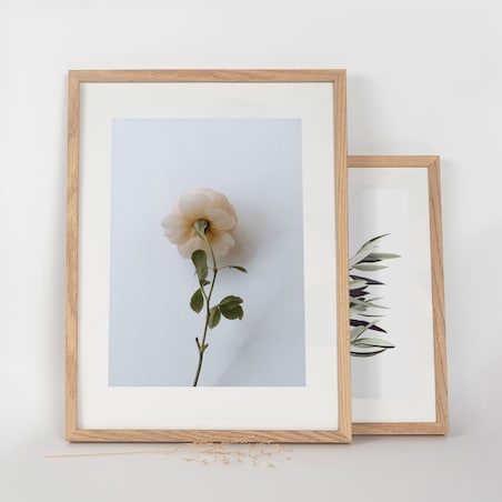 Ramka na zdjęcia 30x40 cm ramka drewniana dębowa naturalna foto ramka z litego drewna dębowego prostokątna OAK FRAMAI