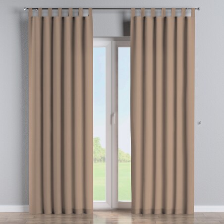 Zasłona na szelkach 1 szt. 130x245 mocca