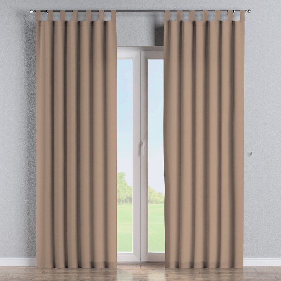 Zasłona na szelkach 1 szt. 130x245 mocca