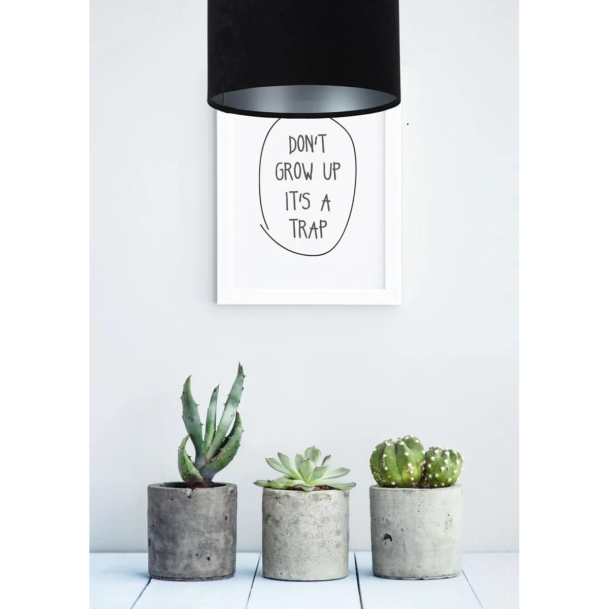 Lampa wisząca HOME 30 czarna/srebrna