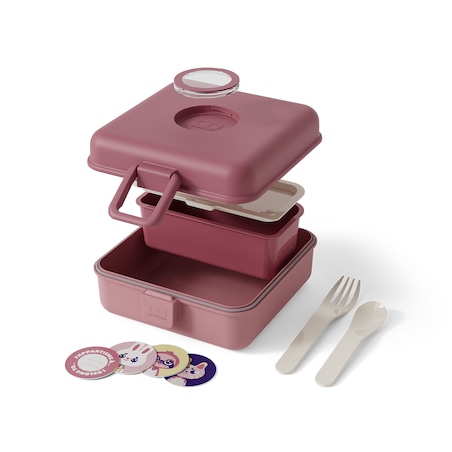 Monbento Snacky lunchbox dla dzieci 0,85 l Pink Blush