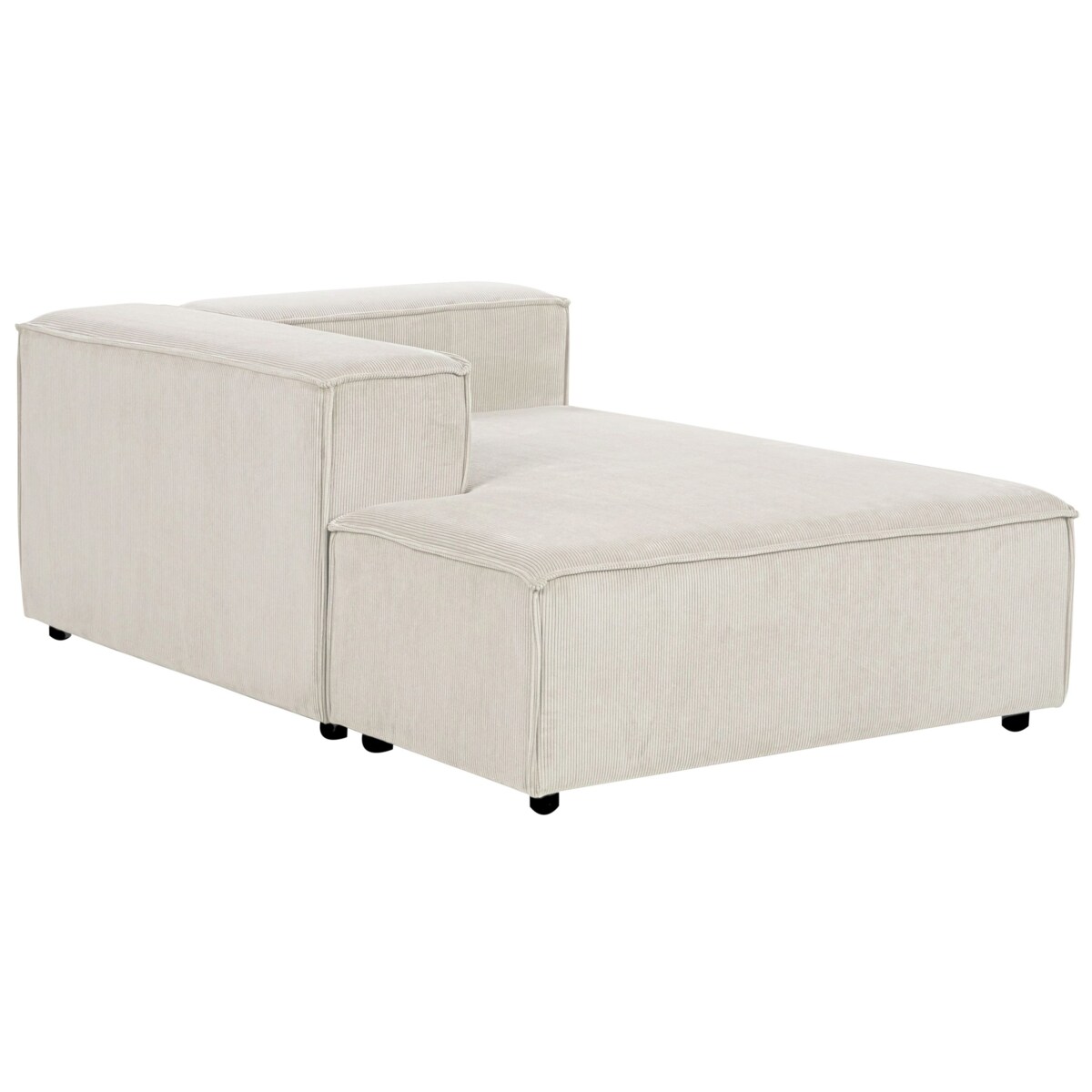 Szezlong ARDAL Sztruks Złamana biel Prawostronny