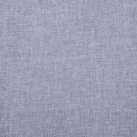 vidaXL Sofa 2-osobowa, materiałowa, jasnoszara