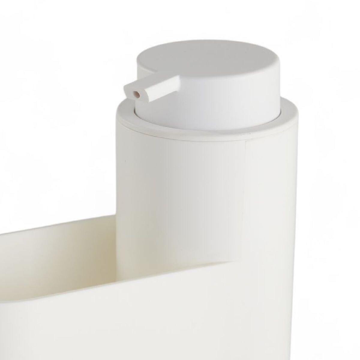 Dozownik na mydło 300 ml i gąbkę 14,5x7,4x16,5 cm MAMUTA biały