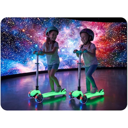 Hulajnoga trójkołowa dla dzieci Ricokids Glow balansowa świecąca w ciemności 765700